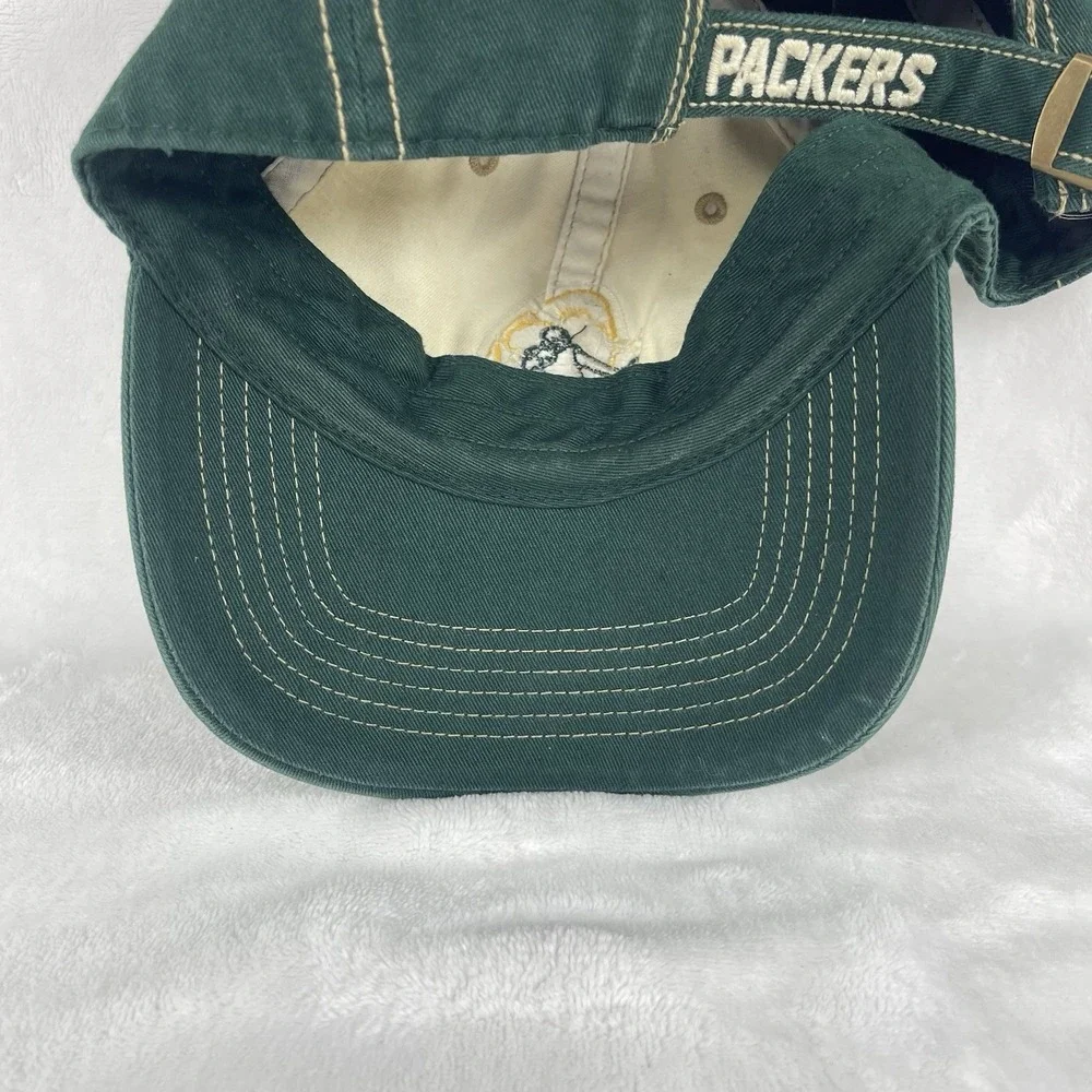 47 Brand Green Bay Packers Retro Style Strapback Hat Cap NFL Gridiron Logo